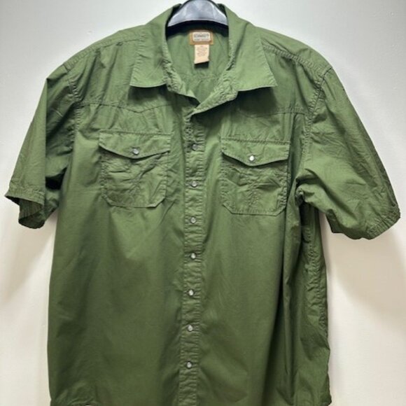 CE Schmidt Workwear Other - C.E Schmidt Work Wear green pearl snap button shirt 2XL 100% cotton